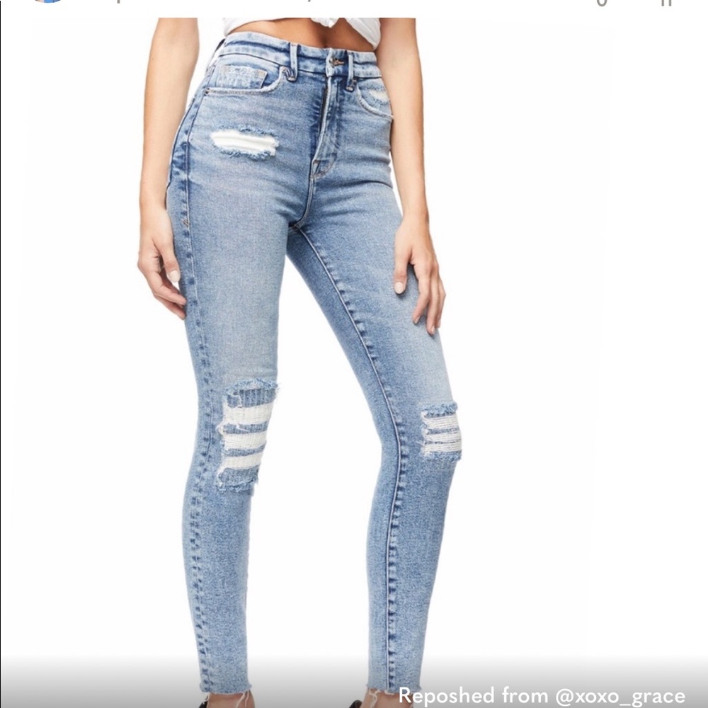 Good American Good Curve High Rise Ankle Jean